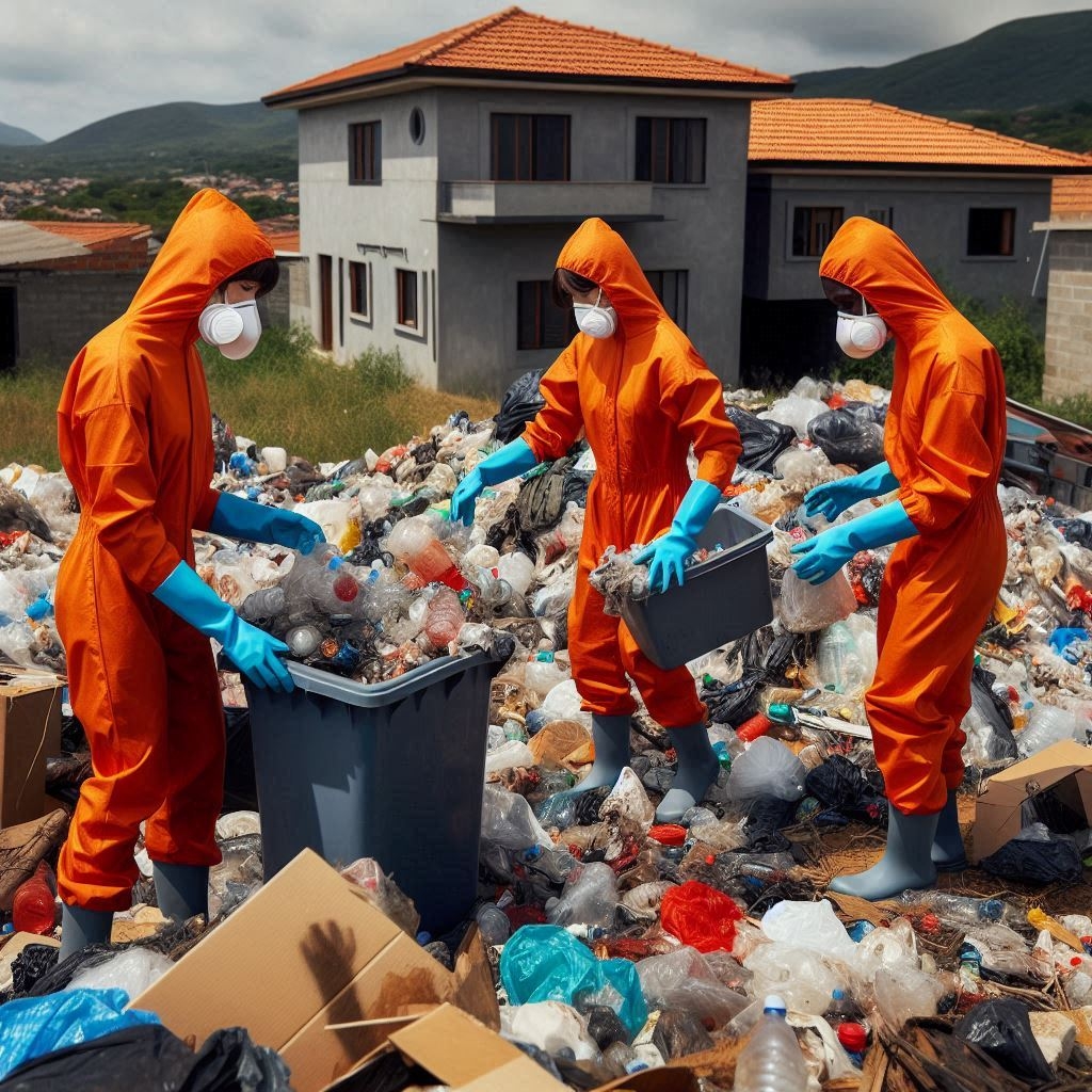 Limpieza a fondo de viviendas afectadas con síndrome de Diógenes en Vilanova del Camí